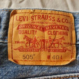 Men's Levi's 505 Jean Shorts Sz 40